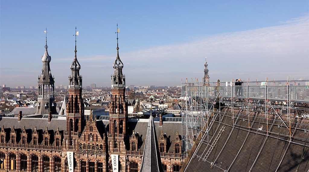 Naar het dak van de stad Amsterdam