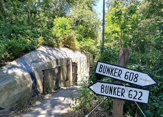 Forteiland IJmuiden, we bezichtigen de bunkers